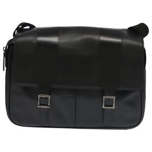 Versace Leather Shoulder Bag Black